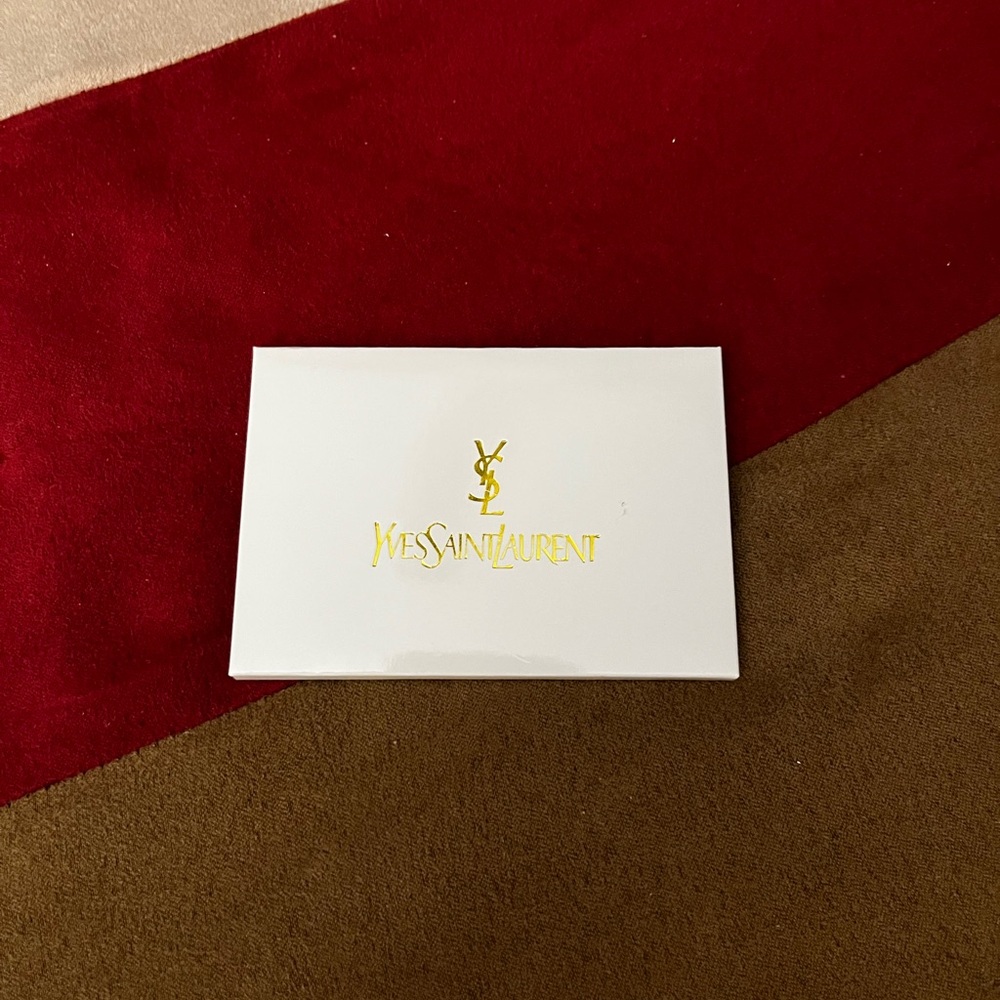 Yves Saint Laurent Mirror in White and Gold Box. GWP